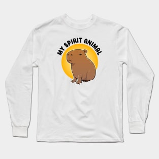 My spirit animal grumpy Capybara Long Sleeve T-Shirt